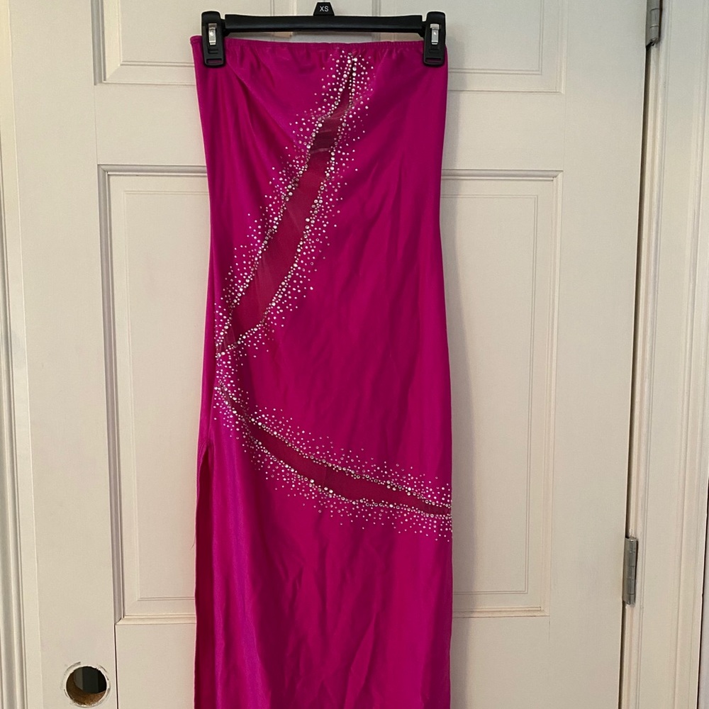 Strapless Bodycon Exotic Dancewear Party Dress